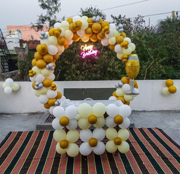 🥂 Golden Glow Celebration Setup