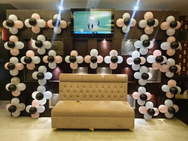 Elegant Flower Balloon Wall Decoration