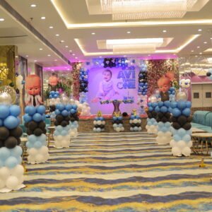 Boss Baby Theme 1st Birthday Decor – Premium Hall Setup