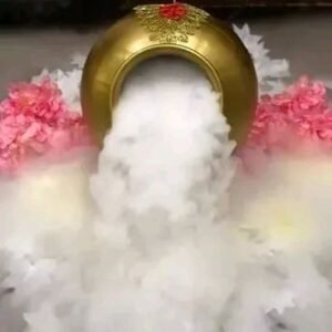 Golden Fog Matka – Magical Entry & Decor Prop