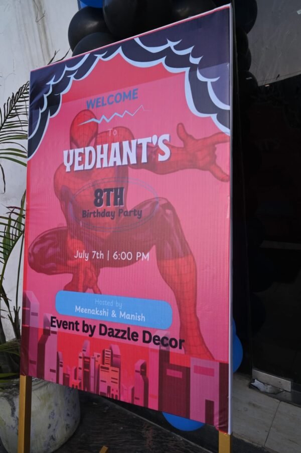 Spider-Man Theme Birthday Decor – Heroic Setup for Birthday - Image 5